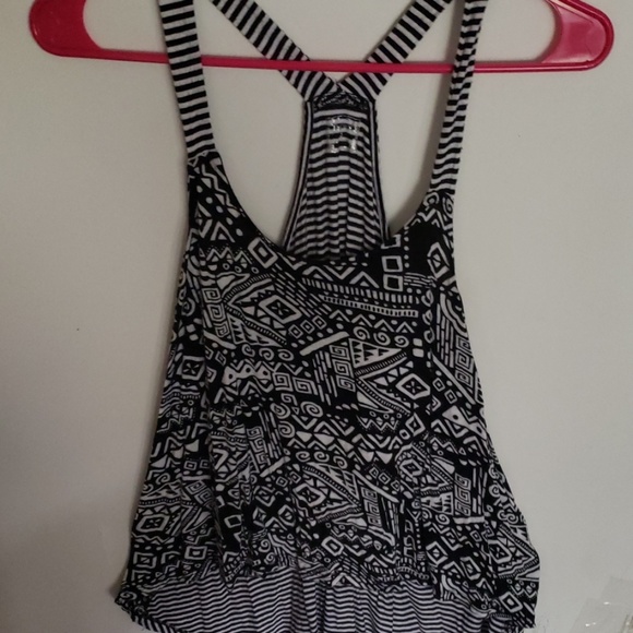 Aztec racer back crop top - Picture 2 of 4